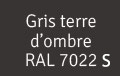 gris terre dombre ral 7022S